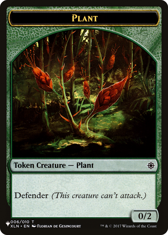 Food // Plant Double-Sided Token [The List] Magic: The Gathering
