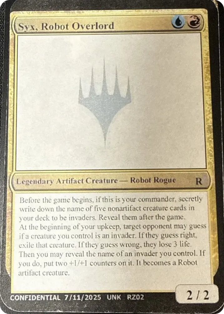 Syx, Robot Overlord [Unknown Event] Magic: The Gathering