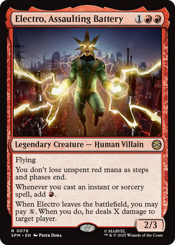 Electro, Assaulting Battery [Marvel's Spider-Man] Magic: The Gathering