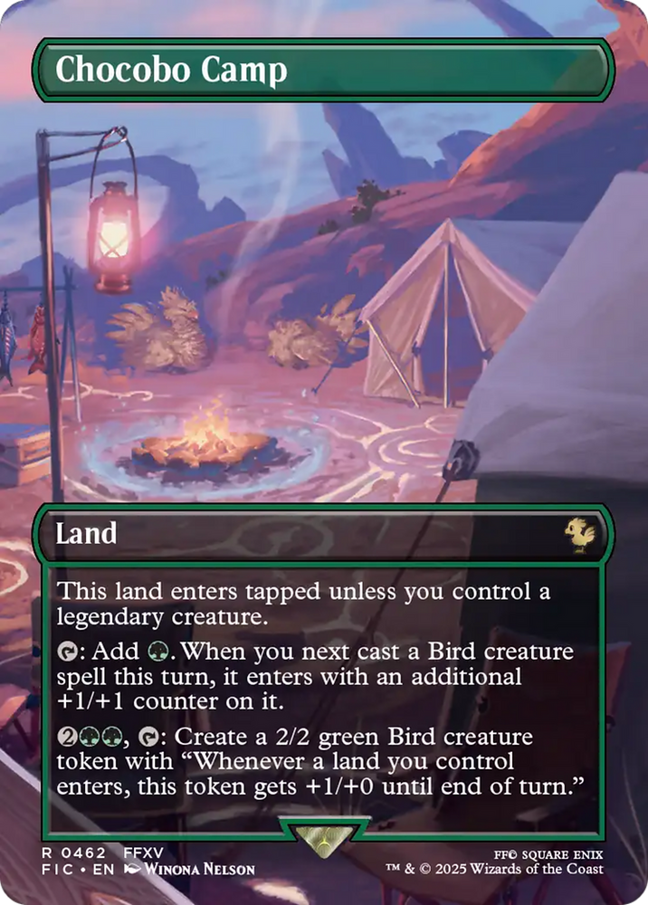 Chocobo Camp (Borderless) [FINAL FANTASY Commander] Magic: The Gathering