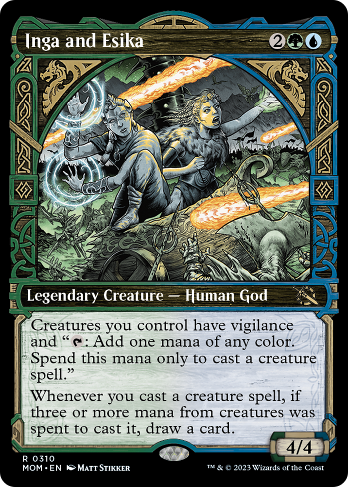 Inga and Esika (Showcase Planar Booster Fun) [March of the Machine] Magic: The Gathering