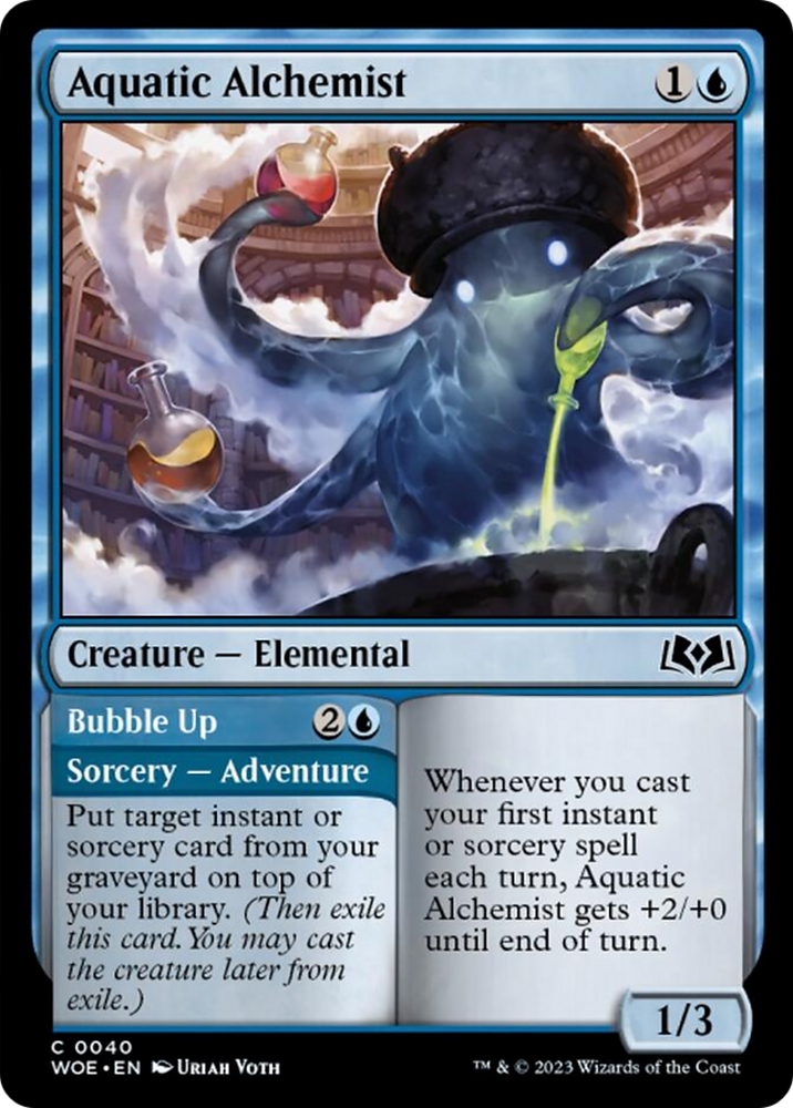 Aquatic Alchemist // Bubble Up [Wilds of Eldraine] Magic: The Gathering