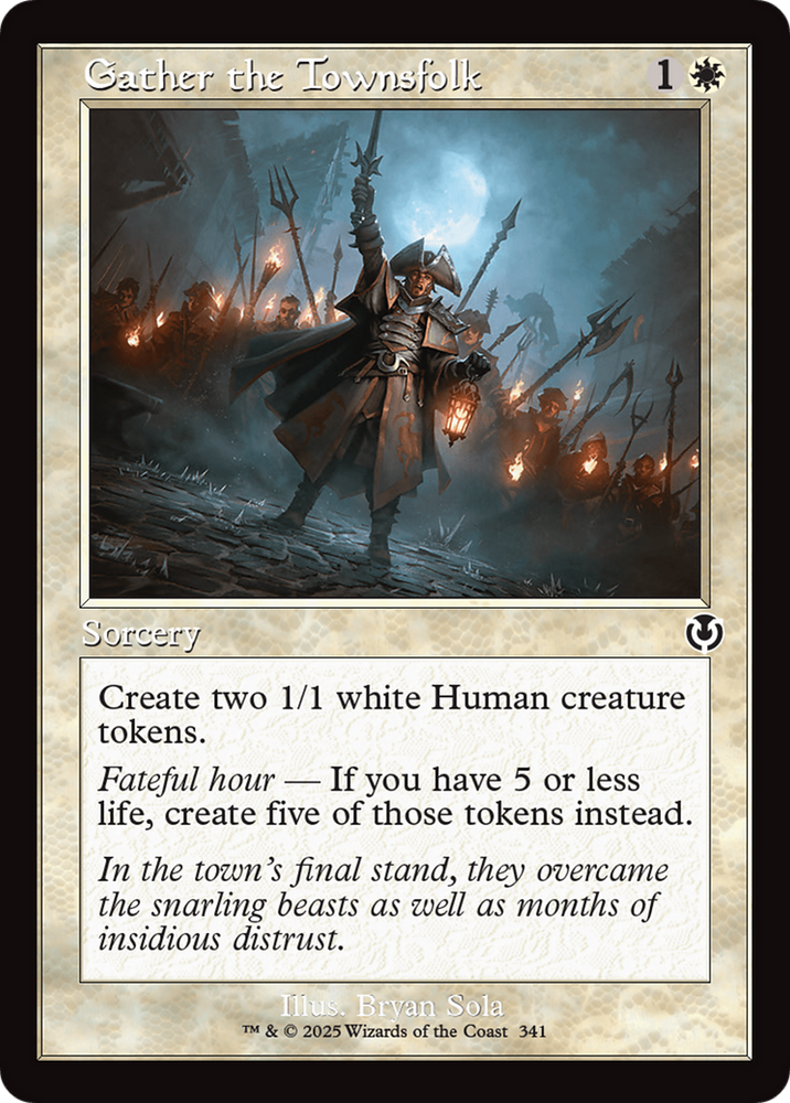 Gather the Townsfolk (Retro Frame) [Innistrad Remastered] Magic: The Gathering