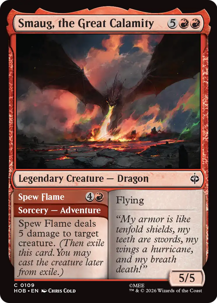 Smaug, the Great Calamity [The Hobbit] Magic: The Gathering