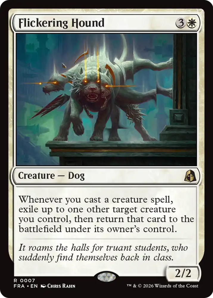 Flickering Hound [Reality Fracture] Magic: The Gathering