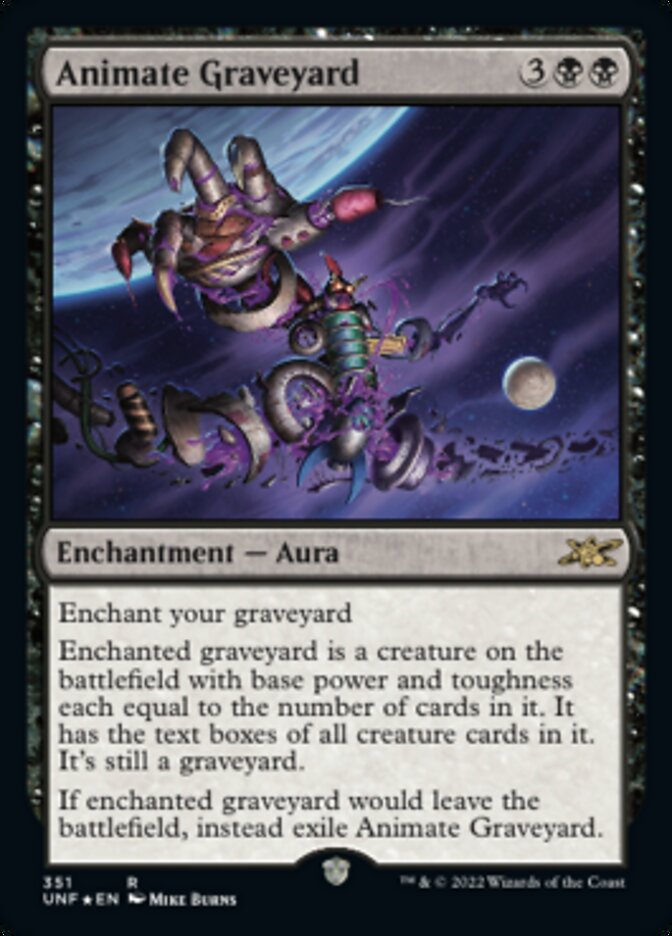 Animate Graveyard (Galaxy Foil) [Unfinity] Magic: The Gathering
