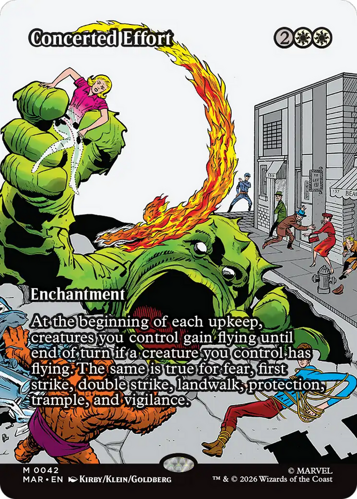 Concerted Effort (Borderless) [Marvel Universe: Eternal-Legal] Magic: The Gathering