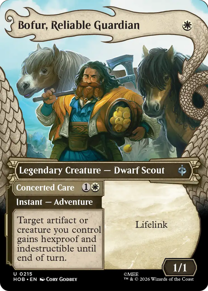 Bofur, Reliable Guardian (Showcase) [The Hobbit] Magic: The Gathering