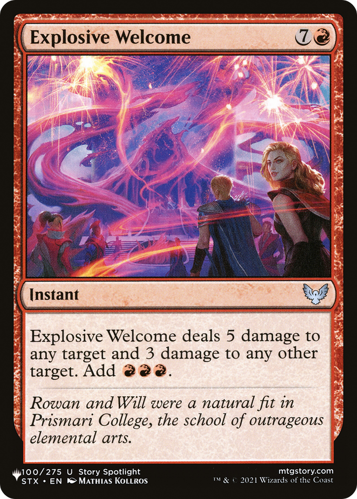 Explosive Welcome [The List] Magic: The Gathering