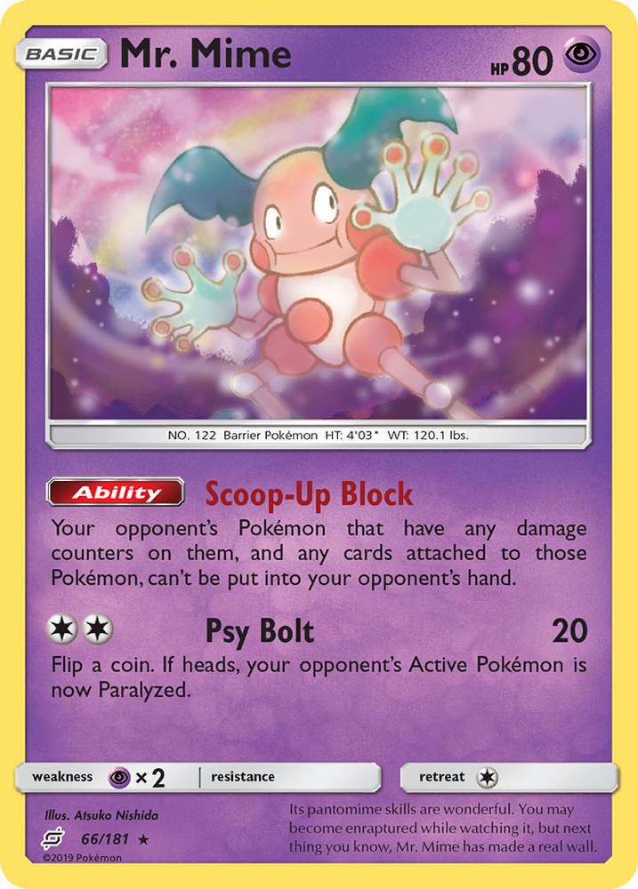 Mr. Mime (66/181) [Sun & Moon: Team Up] Pokémon