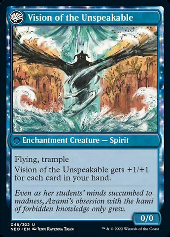 Behold the Unspeakable // Vision of the Unspeakable [Kamigawa: Neon Dynasty] Magic: The Gathering