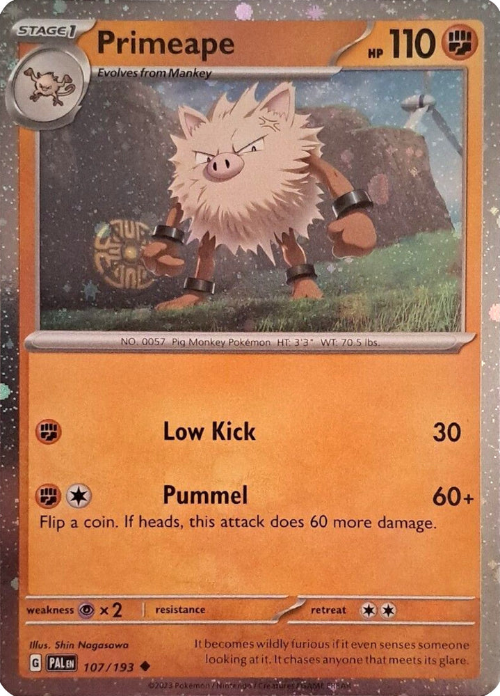 Primeape (107/193) (Cosmos Holo) [Scarlet & Violet: Paldea Evolved] Pokémon