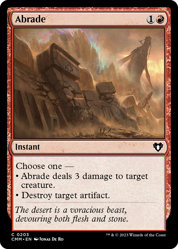Abrade [Commander Masters] Magic: The Gathering