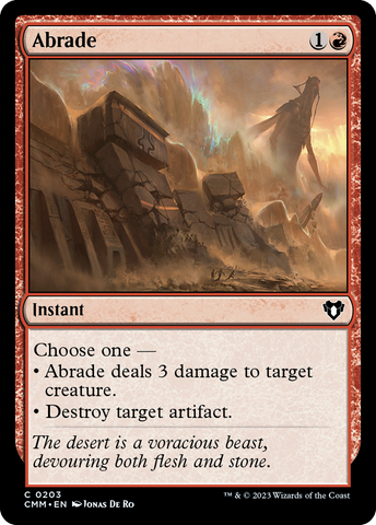 Abrade [Commander Masters] Magic: The Gathering