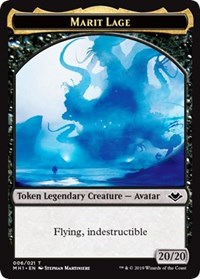 Marit Lage (006) // Spirit (016) Double-Sided Token [Modern Horizons Tokens] Magic: The Gathering