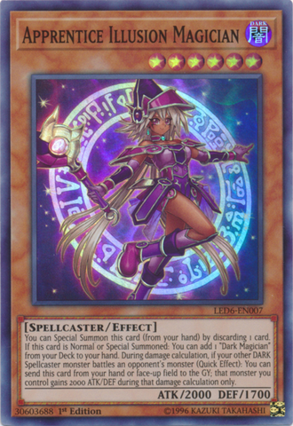 Apprentice Illusion Magician [LED6-EN007] Super Rare Yu-Gi-Oh!