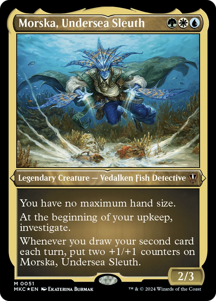 Morska, Undersea Sleuth (Display Commander) [Murders at Karlov Manor Commander] Magic: The Gathering