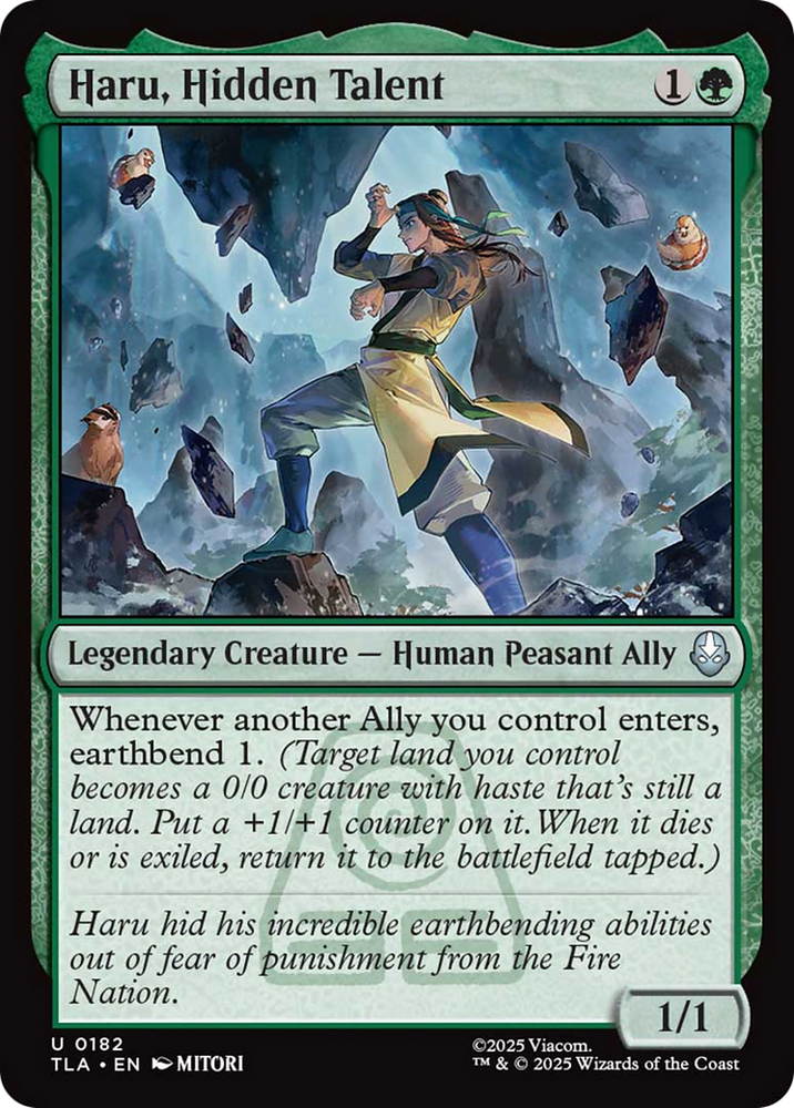 Haru, Hidden Talent [Avatar: The Last Airbender] Magic: The Gathering