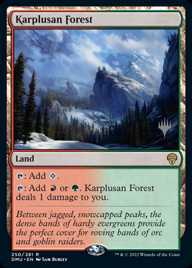 Karplusan Forest (Promo Pack) [Dominaria United Promos] Magic: The Gathering