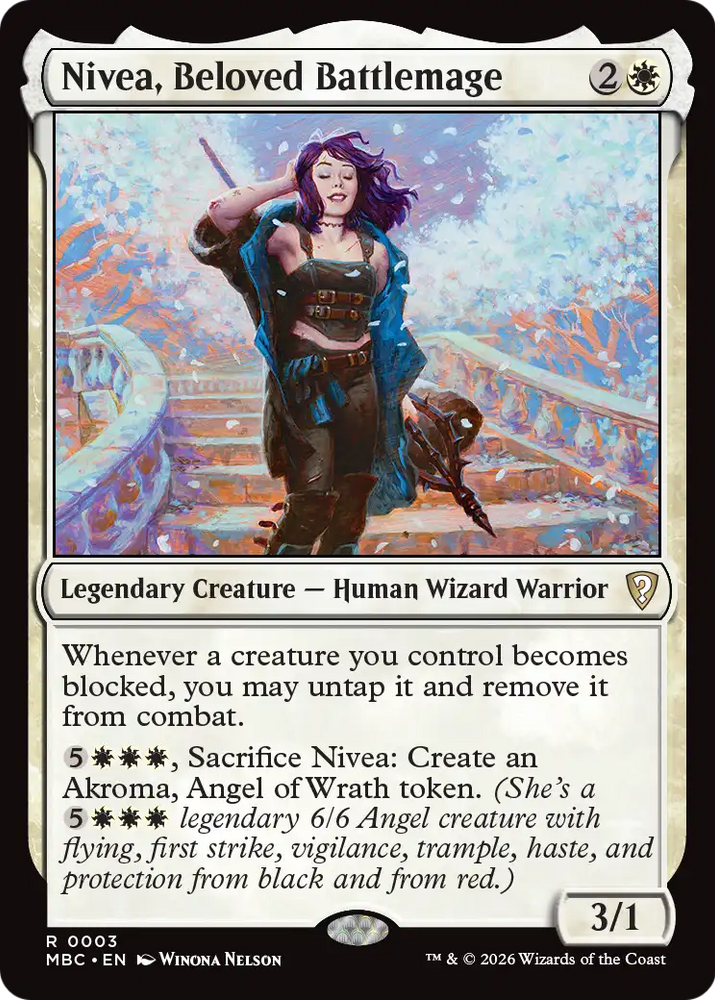 Nivea, Beloved Battlemage [Mystery Booster: Commander Edition] Magic: The Gathering