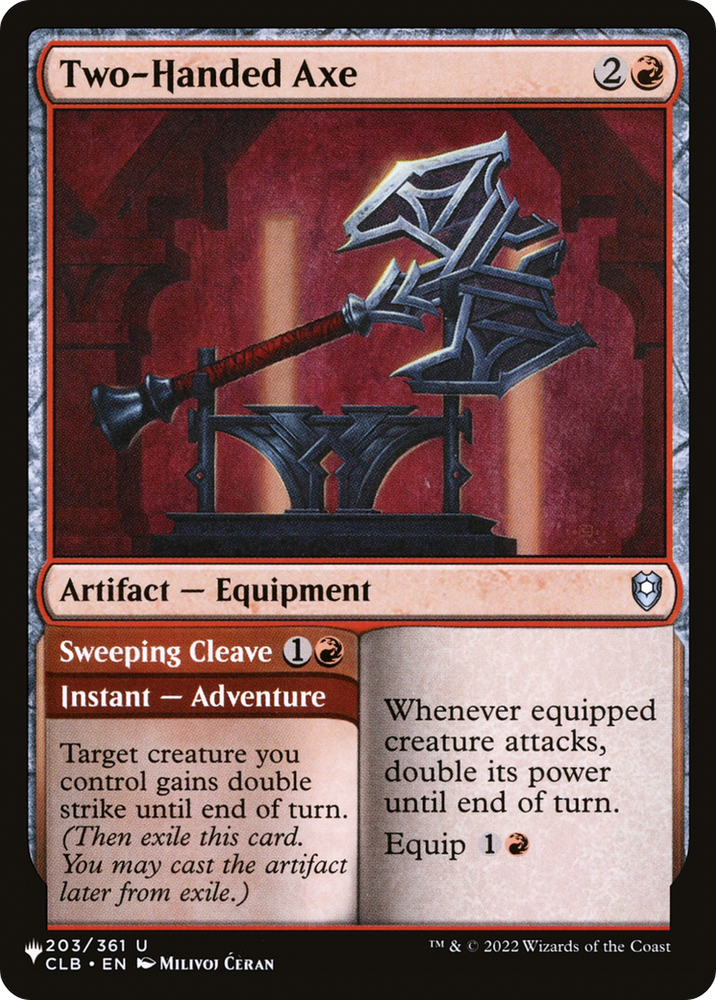 Two-Handed Axe [The List] Magic: The Gathering