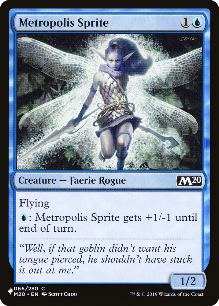 Metropolis Sprite [The List] Magic: The Gathering