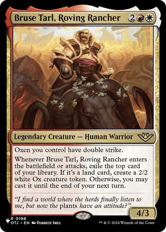 Bruse Tarl, Roving Rancher (OTJ) [The List] Magic: The Gathering