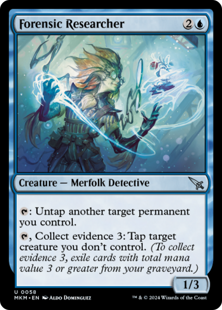 Forensic Researcher [Murders at Karlov Manor] Magic: The Gathering