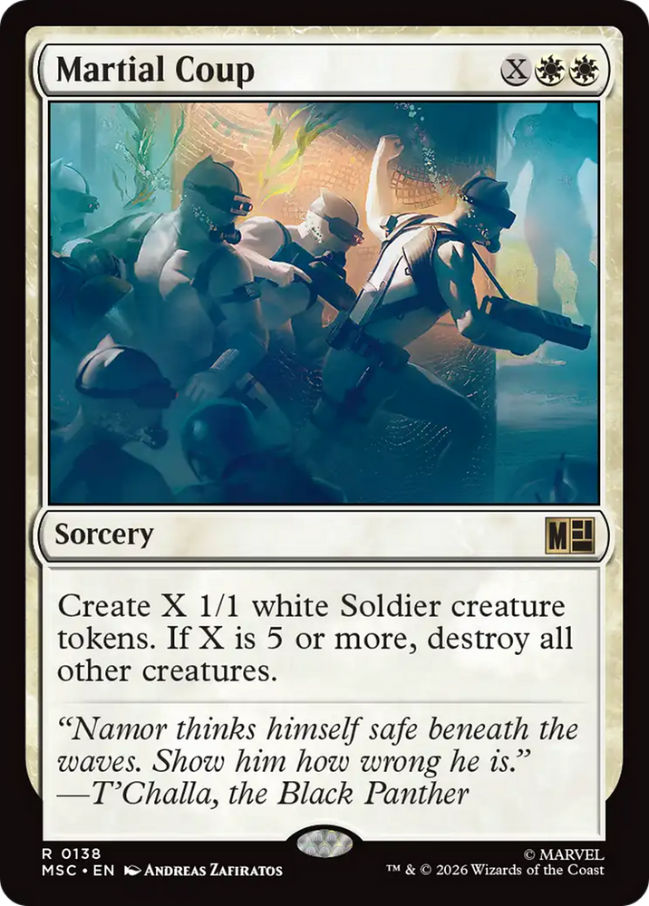 Martial Coup (Surge Foil) [Marvel Super Heroes Commander] Magic: The Gathering