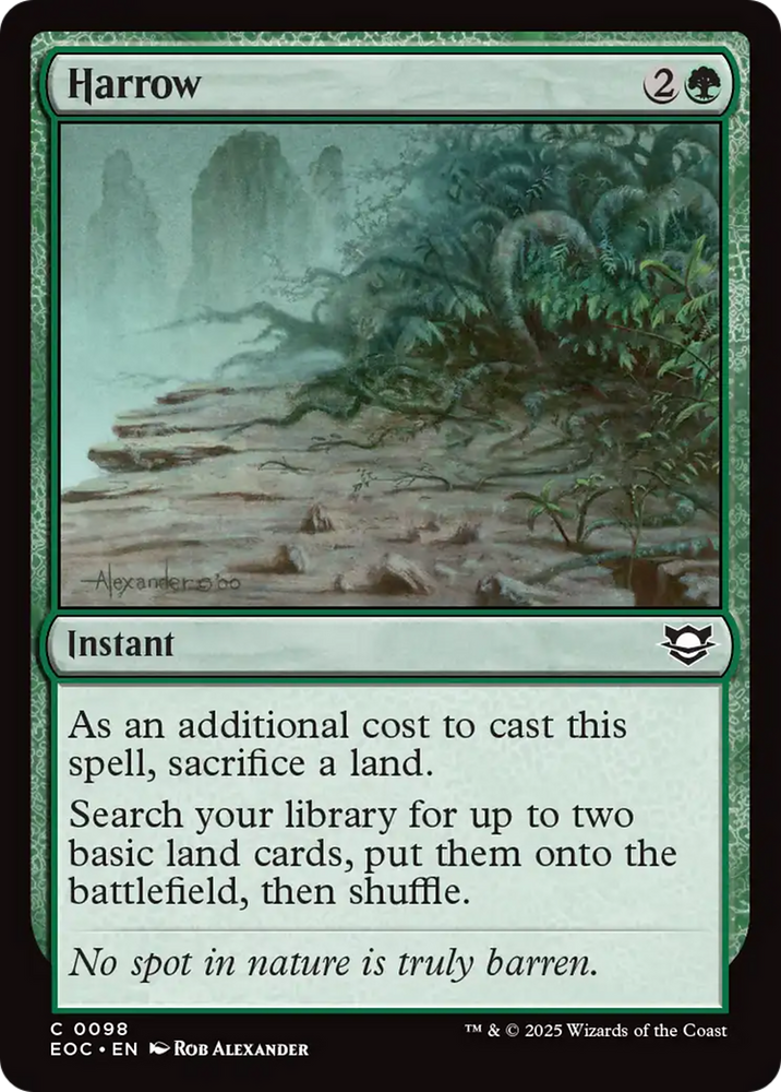 Harrow [Edge of Eternities Commander] Magic: The Gathering
