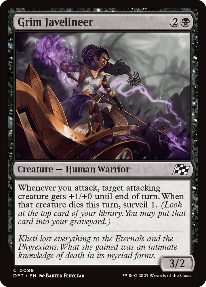 Grim Javelineer [Aetherdrift] Magic: The Gathering
