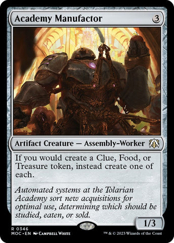 Academy Manufactor [March of the Machine Commander] Magic: The Gathering