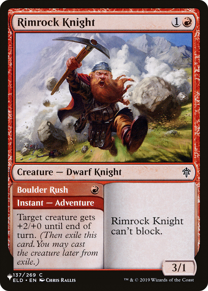 Rimrock Knight [The List] Magic: The Gathering