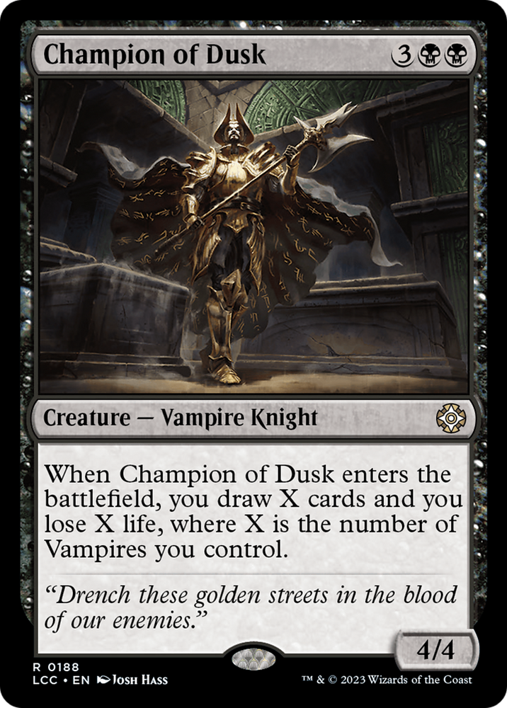 Champion of Dusk [The Lost Caverns of Ixalan Commander] Magic: The Gathering