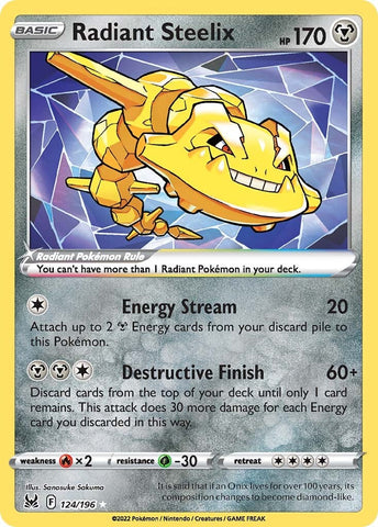 Radiant Steelix (124/196) [Sword & Shield: Lost Origin] Pokémon