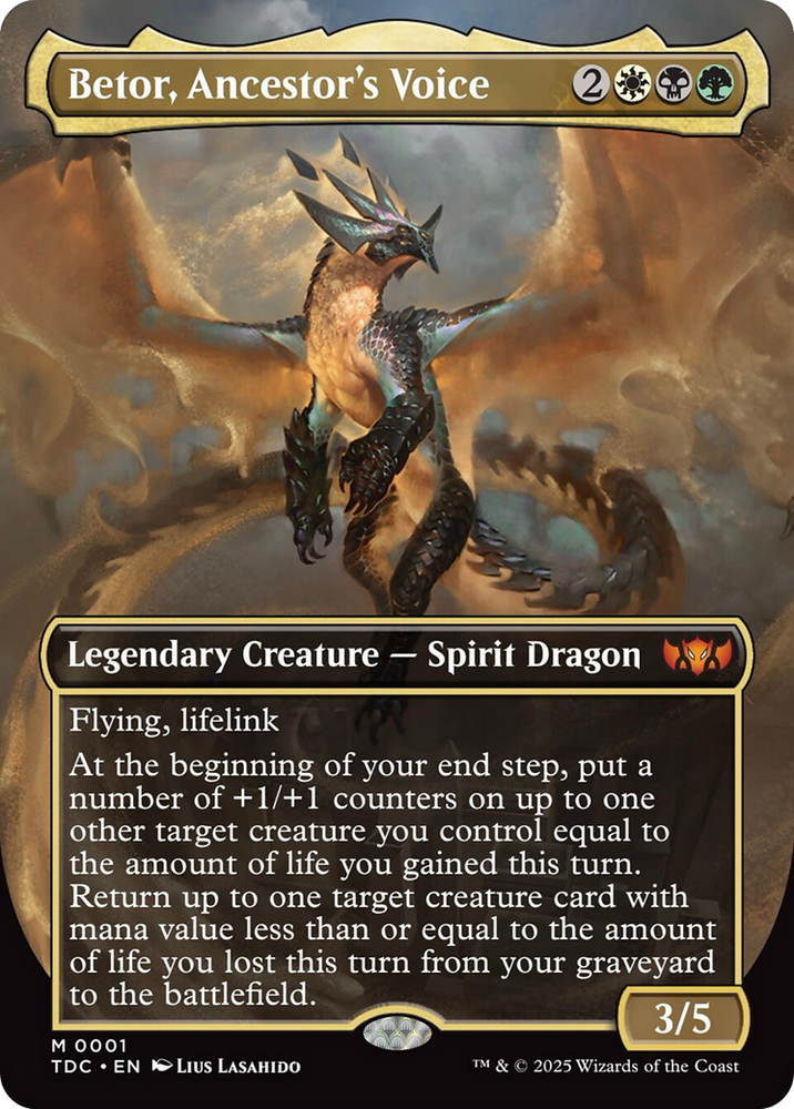 Betor, Ancestor's Voice (Borderless) [Tarkir: Dragonstorm Commander] Magic: The Gathering