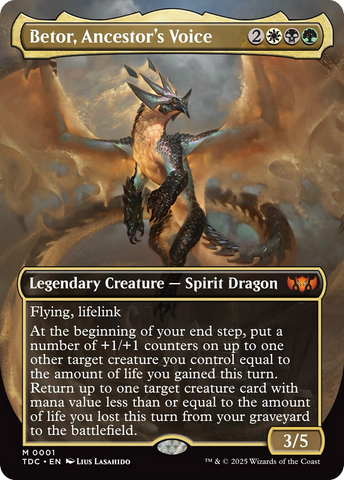 Betor, Ancestor's Voice (Borderless) [Tarkir: Dragonstorm Commander] Magic: The Gathering