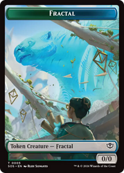Fractal (0005) // Spirit (0011) Double-Sided Token [Secrets of Strixhaven Tokens] Magic: The Gathering
