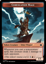 Food // Coruscation Mage Double-Sided Token [Bloomburrow Tokens] Magic: The Gathering