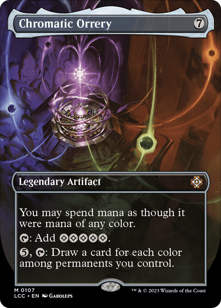 Chromatic Orrery (Borderless) [The Lost Caverns of Ixalan Commander] Magic: The Gathering
