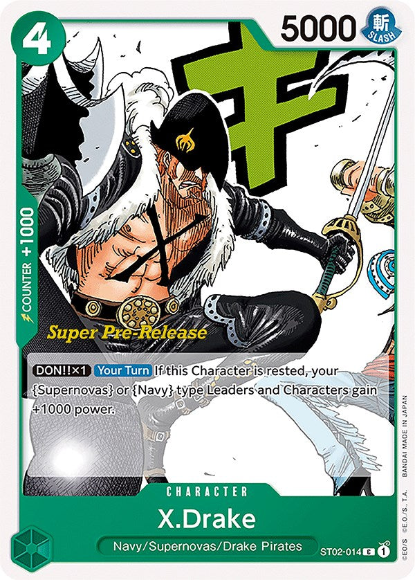 X.Drake [Super Pre-Release Starter Deck: Worst Generation] Bandai