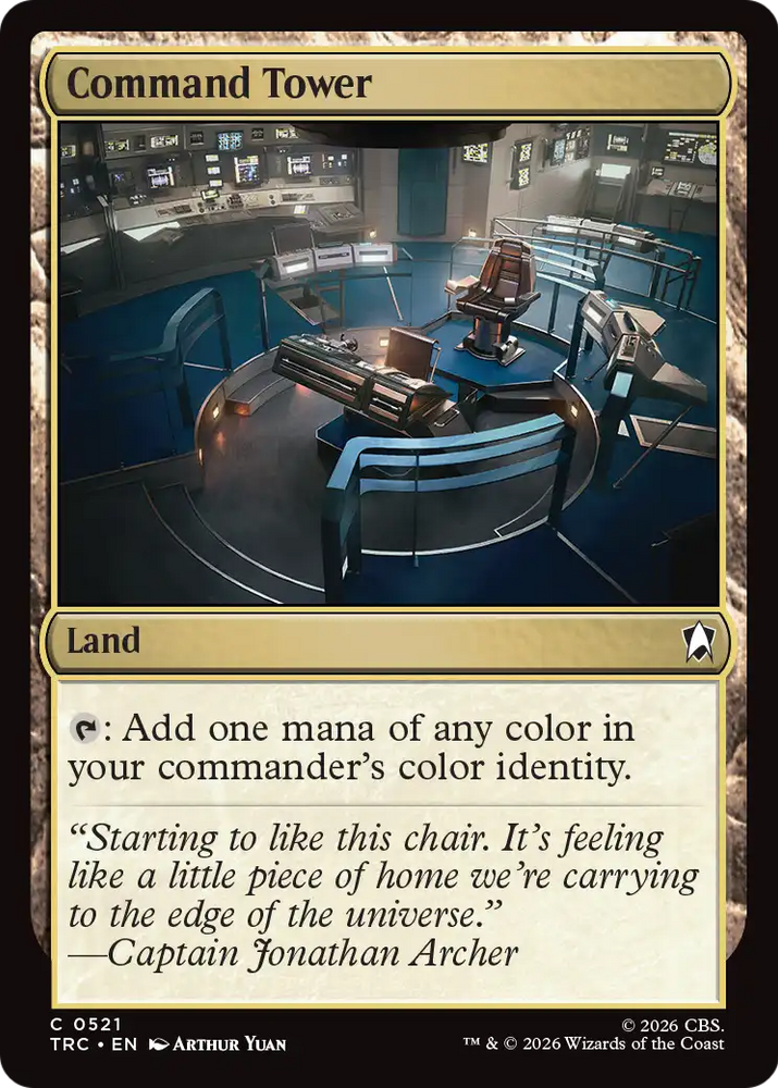 Command Tower (Surge Foil) [Star Trek Commander] Magic: The Gathering