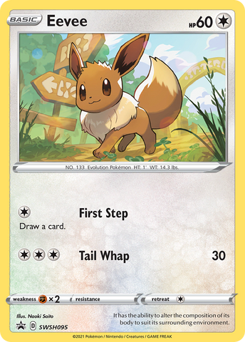 Eevee (SWSH095) [Sword & Shield: Black Star Promos] Pokémon