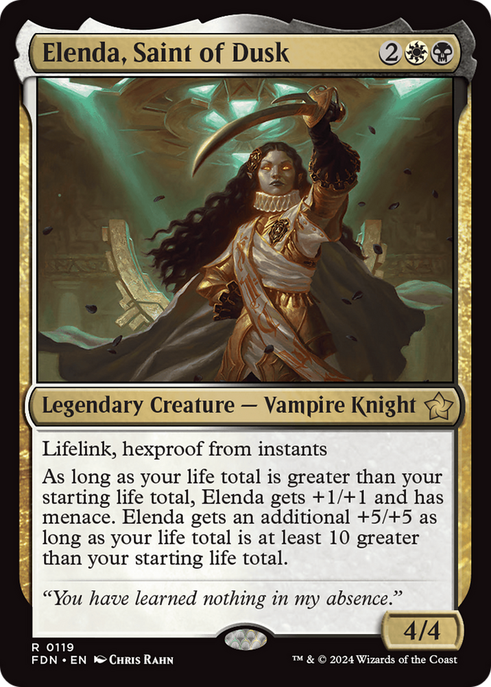 Elenda, Saint of Dusk [Foundations] Magic: The Gathering