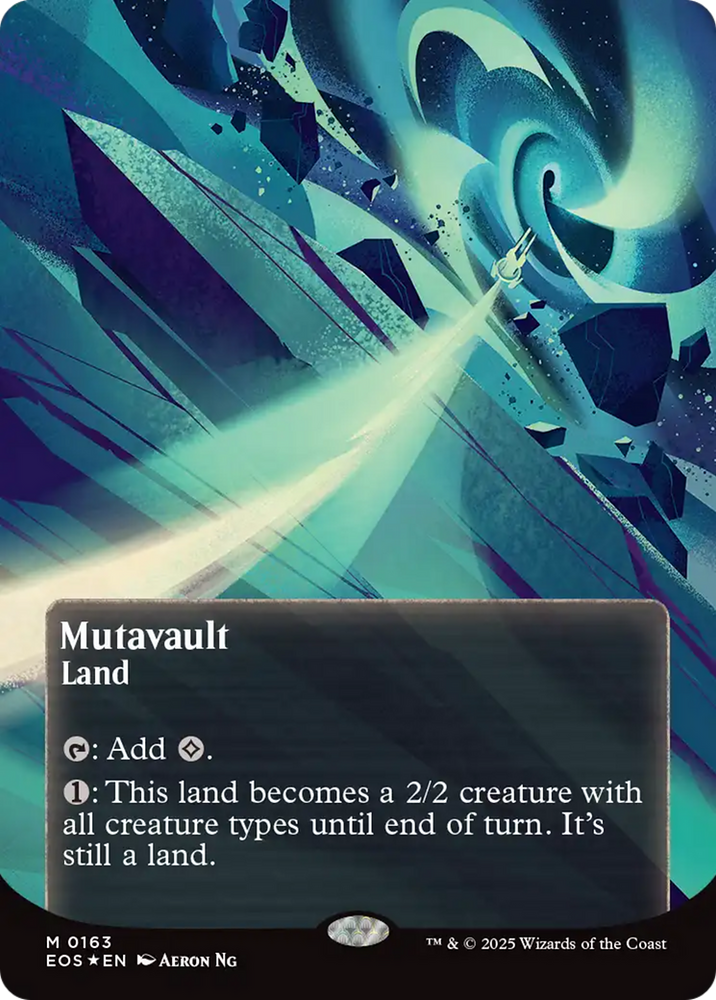 Mutavault (0163) (Borderless) (Galaxy Foil) [Edge of Eternities: Stellar Sights] Magic: The Gathering