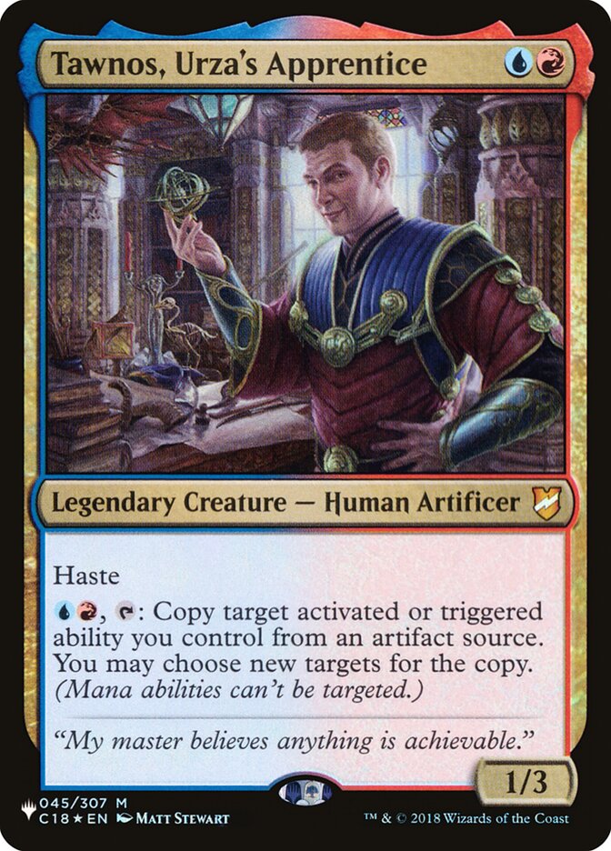 Tawnos, Urza's Apprentice [The List] Magic: The Gathering