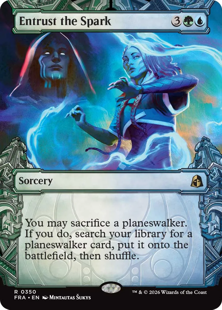 Entrust the Spark (Showcase) [Reality Fracture] Magic: The Gathering