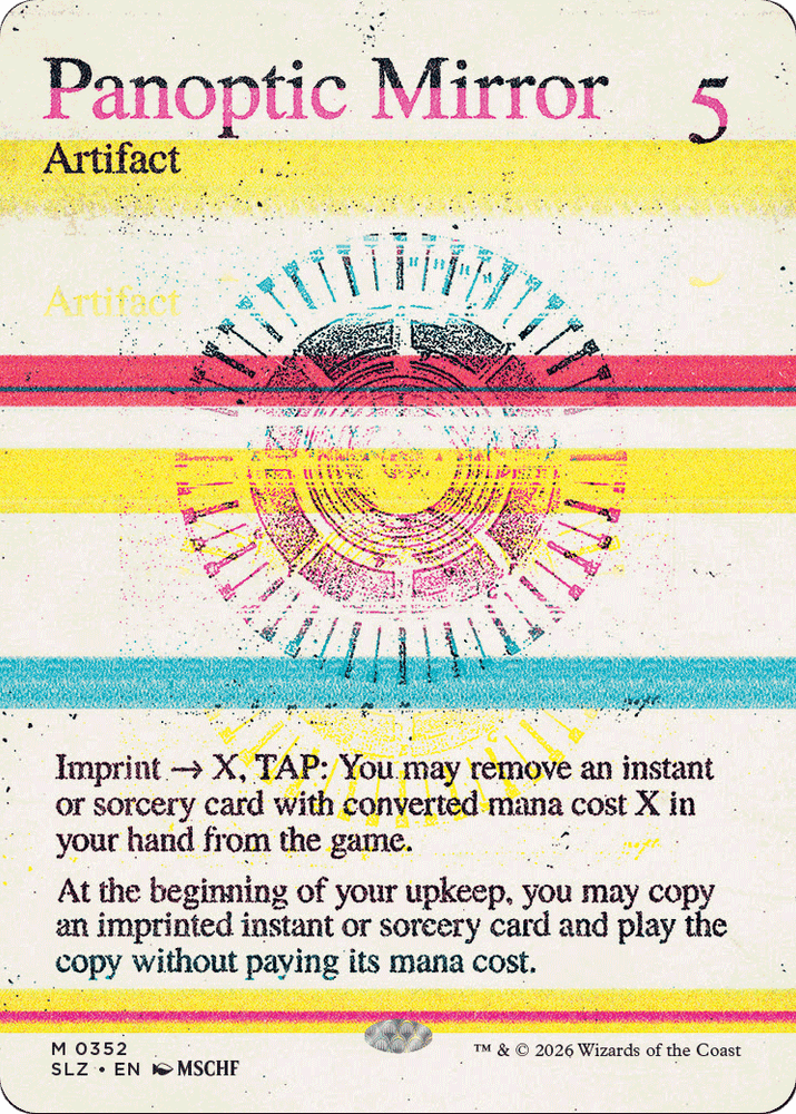 Panoptic Mirror (0352) [Secret Lair x MSCHF: The Zeta Set] Magic: The Gathering