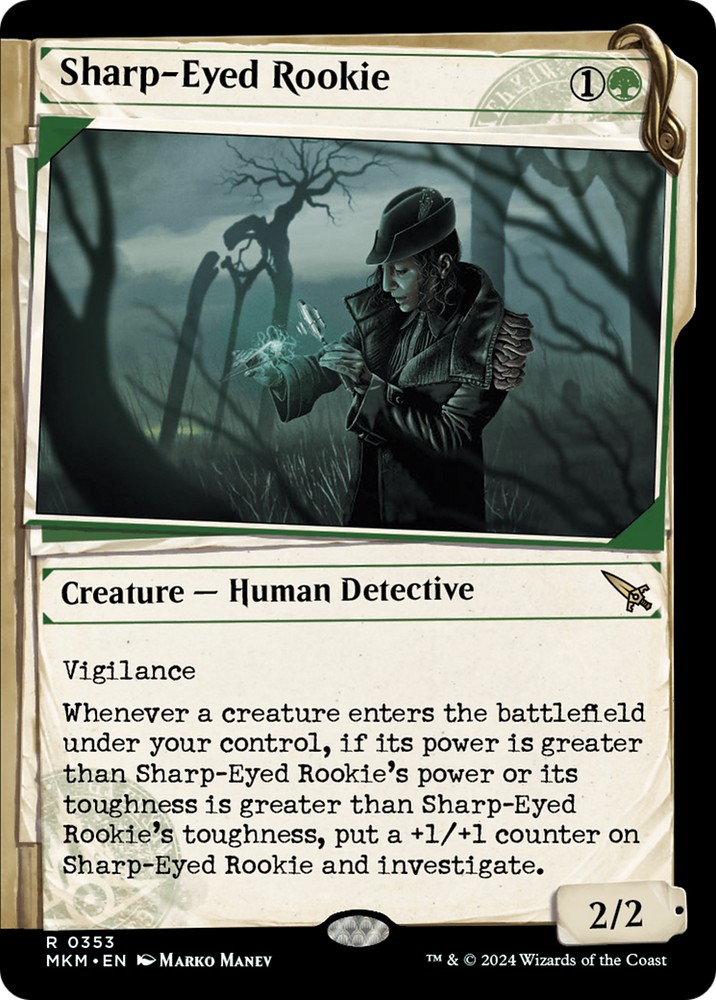 Sharp-Eyed Rookie (Showcase) [Murders at Karlov Manor] Magic: The Gathering