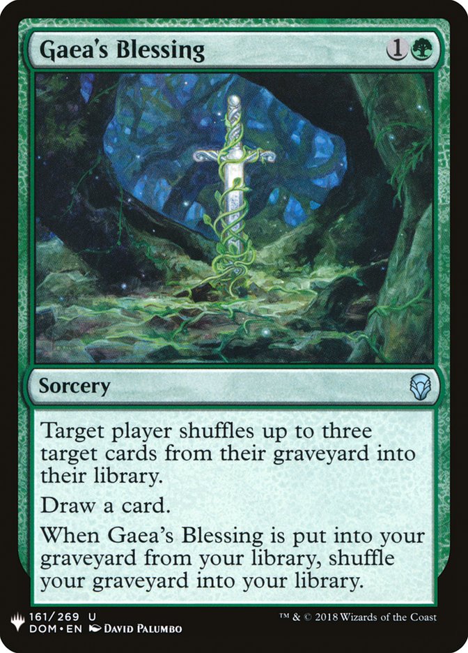 Gaea's Blessing [Mystery Booster] Magic: The Gathering